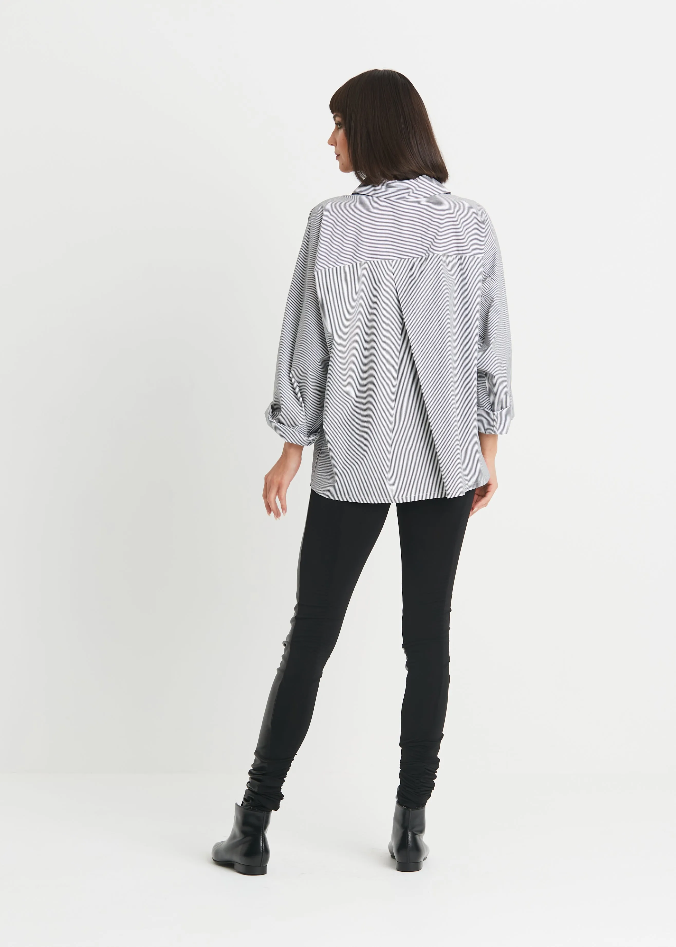 Cotton Raglan Stripe Shirt