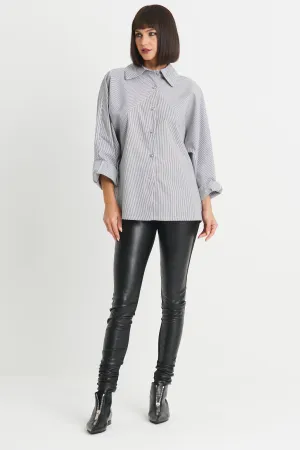 Cotton Raglan Stripe Shirt