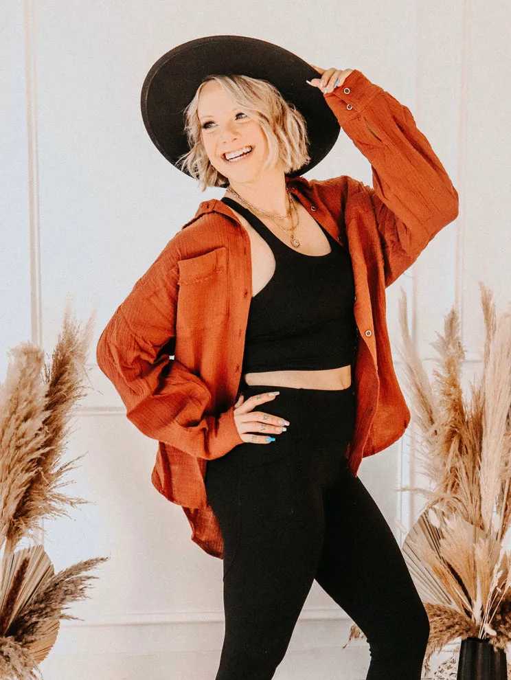 Cozy Cotton Button Up