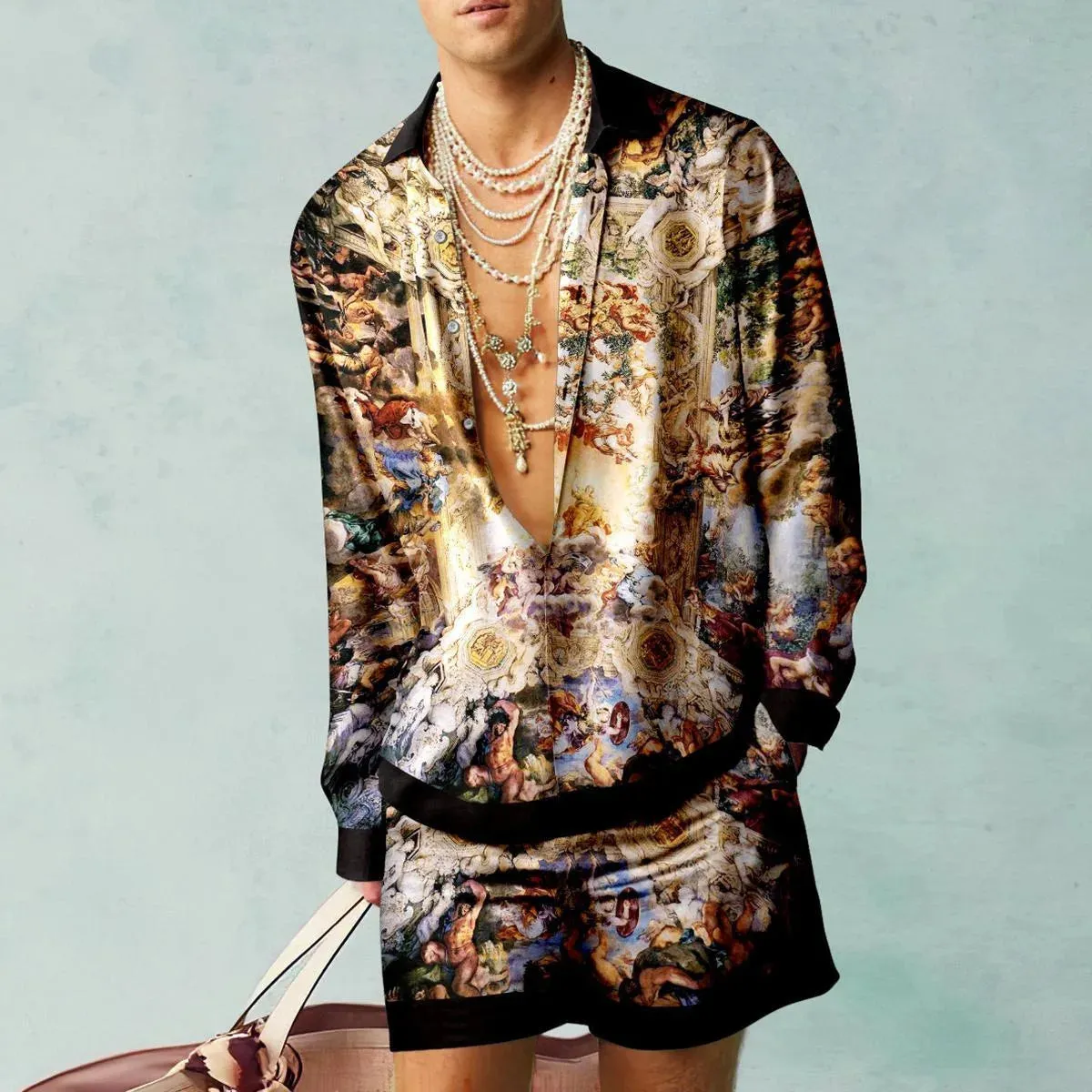 Creativity Shirt Sets - 3D Printed Men's Casual Fashion Suits