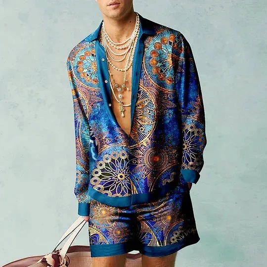 Creativity Shirt Sets - 3D Printed Men's Casual Fashion Suits