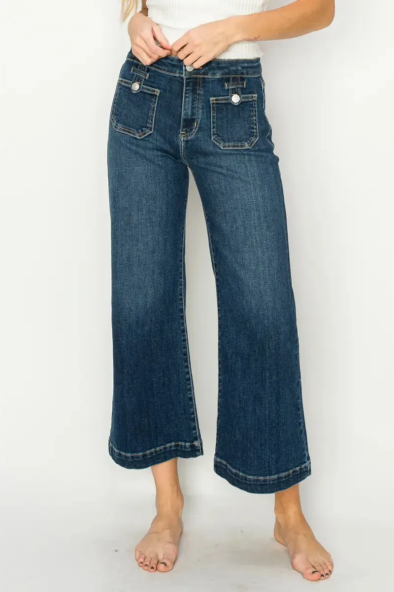 Crop Palazzo Jeans