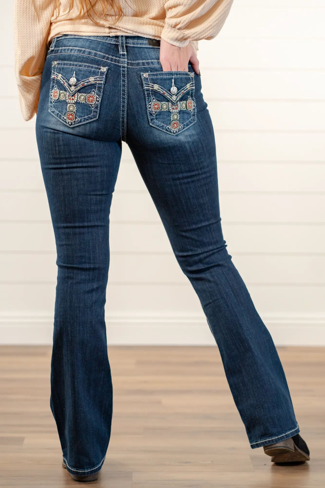 Cross Chloe Mid Rise Boot Cut