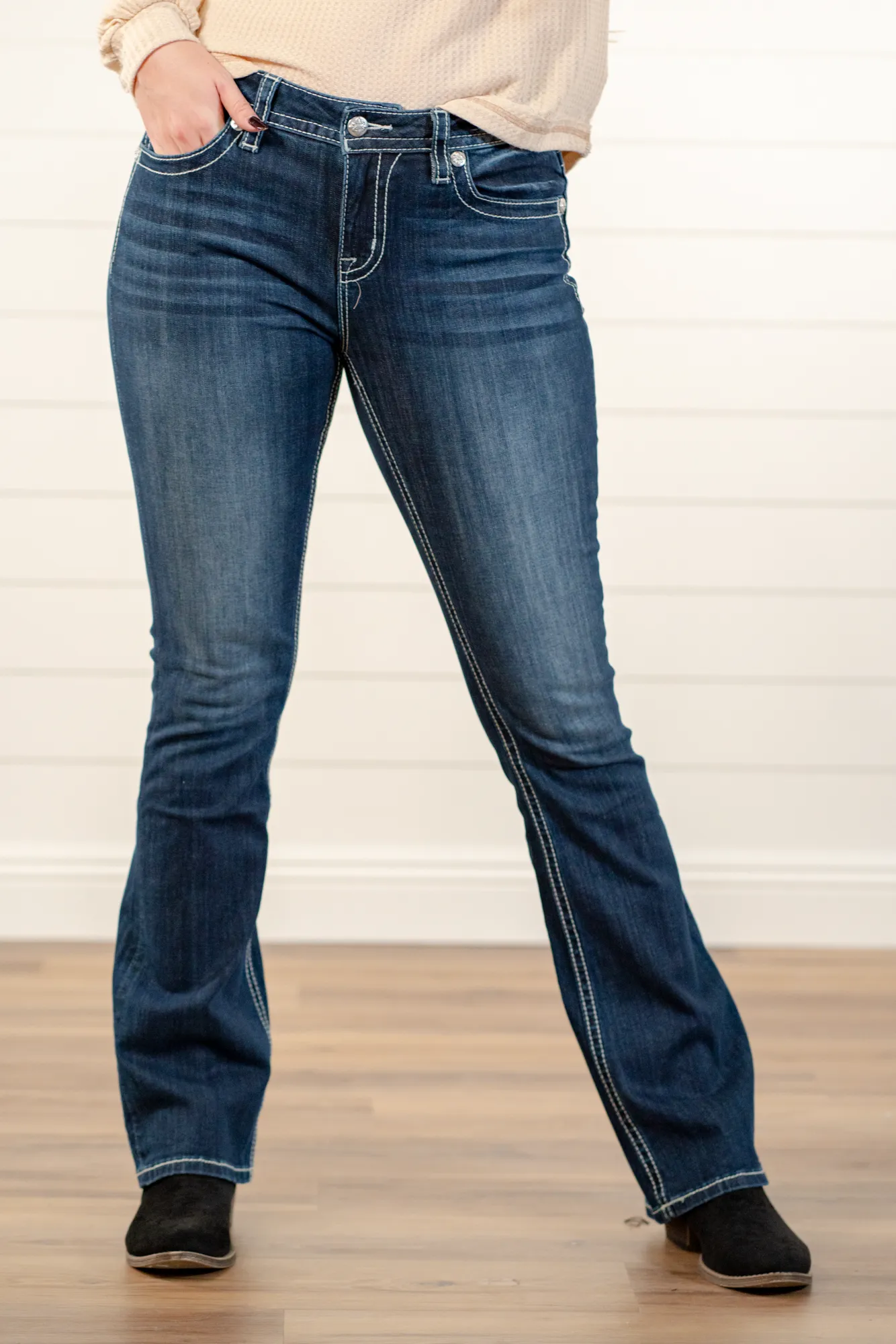 Cross Chloe Mid Rise Boot Cut