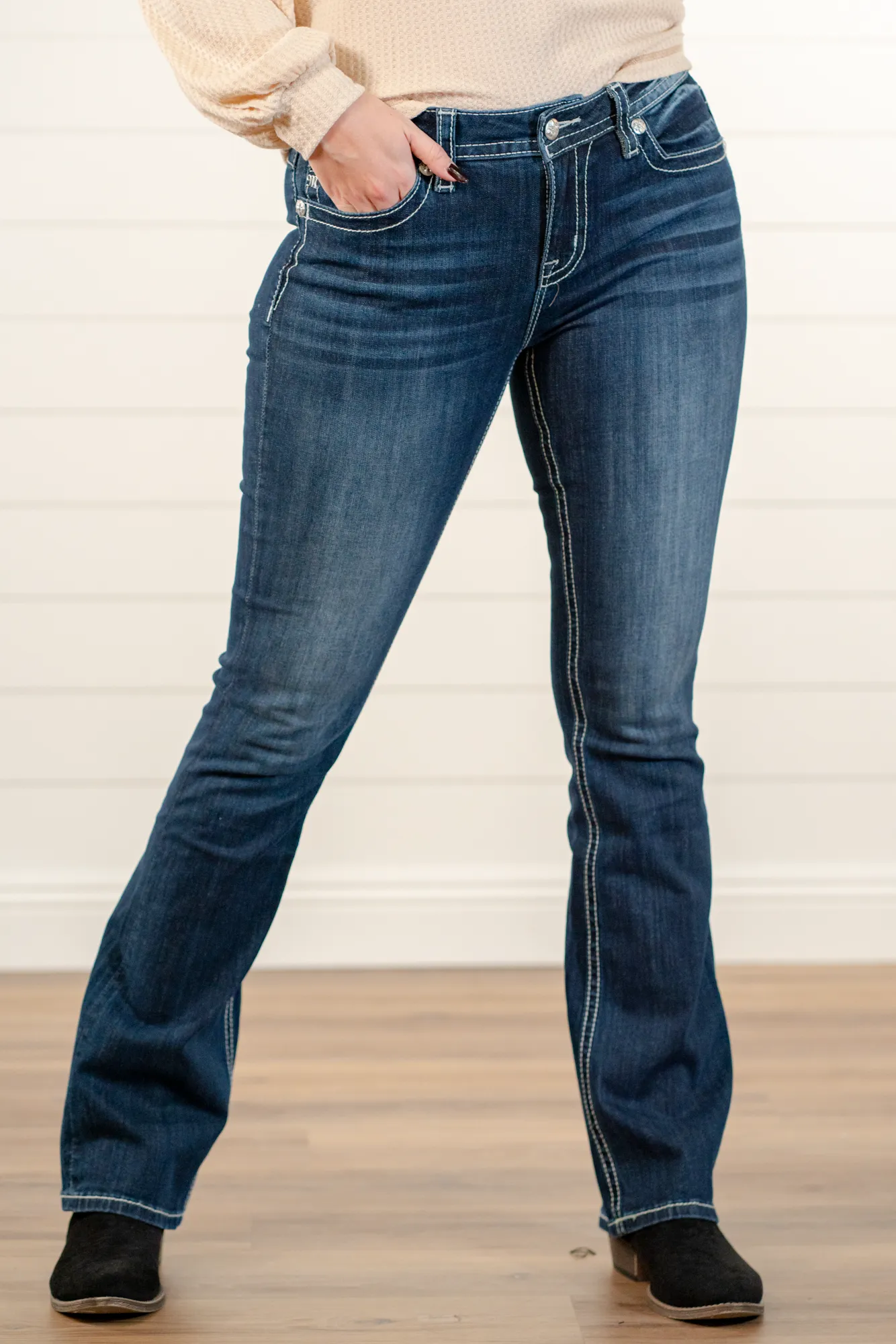 Cross Chloe Mid Rise Boot Cut
