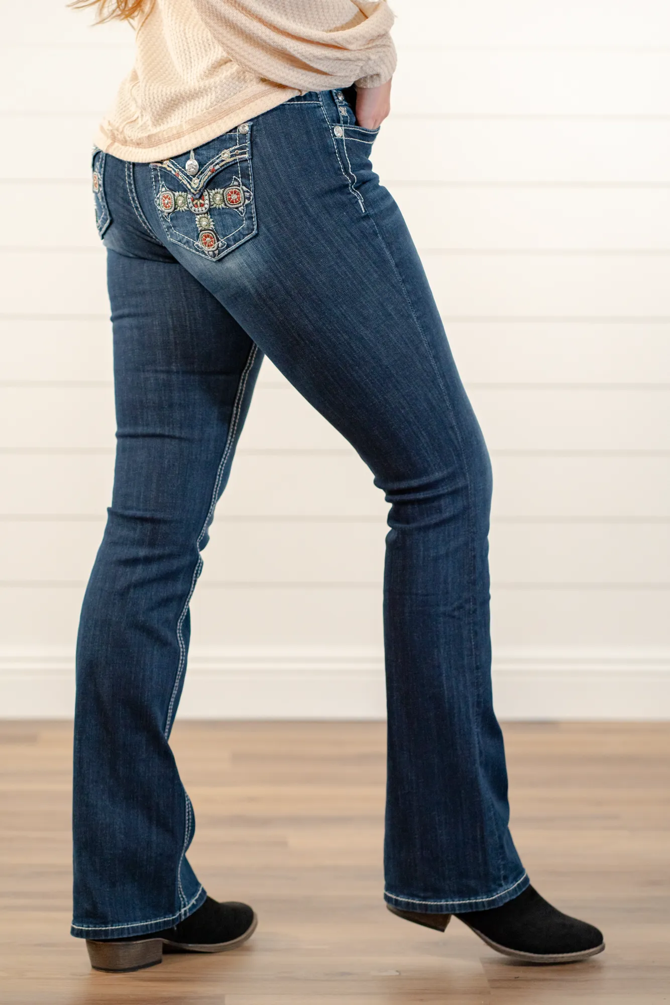 Cross Chloe Mid Rise Boot Cut