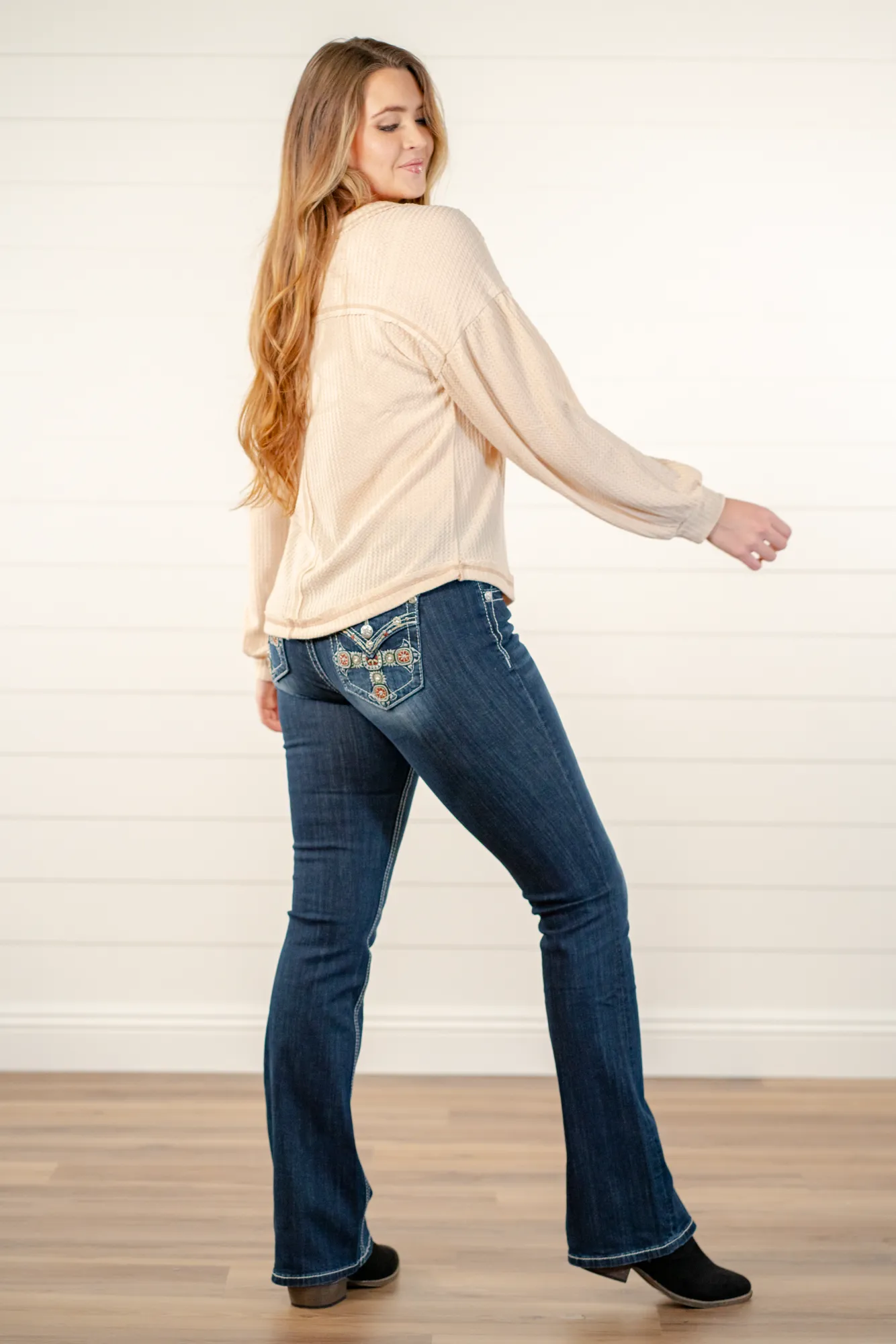Cross Chloe Mid Rise Boot Cut
