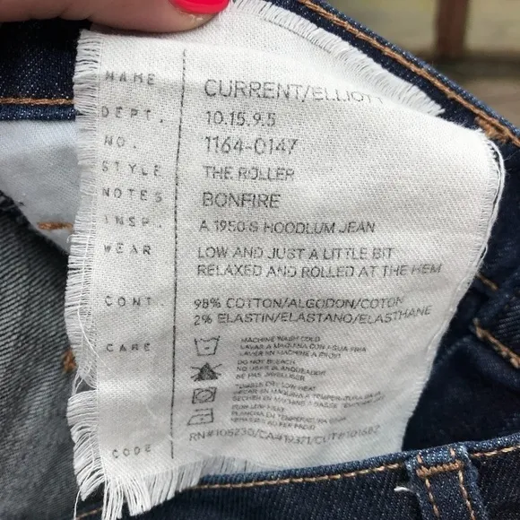 Current/Elliott The Roller cuffed jeans