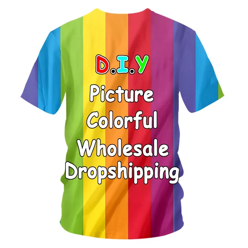 Custom 3D Printed Oversized T-Shirt – DIY Design for Men & Women