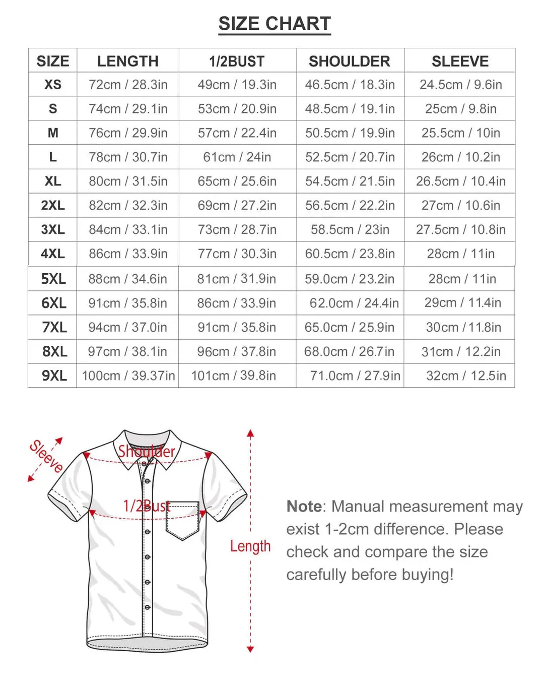 Dark Rock Art Guitar Print Chest Pocket Short Sleeve Shirt