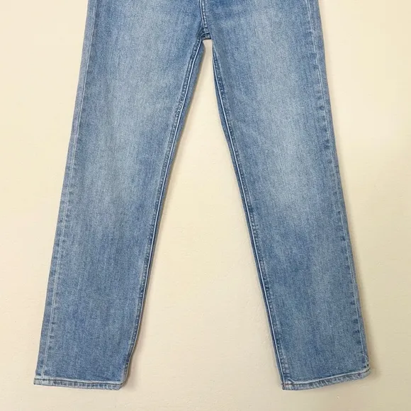 Denim Forum The Arlo High Rise Straight Jean Long Inseam