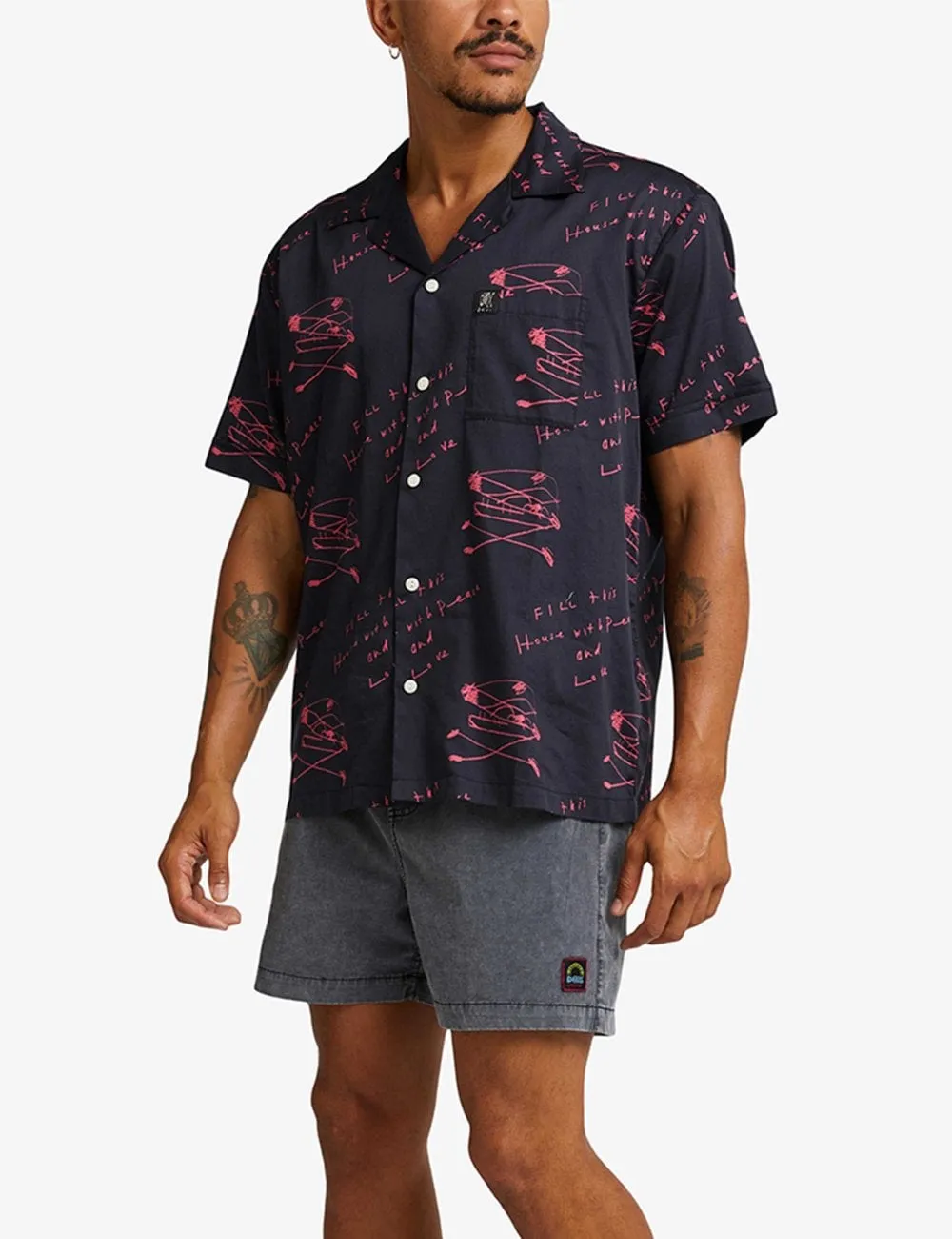 Deus Ex Machina Old House Shirt Red