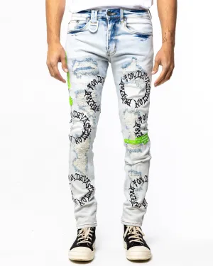 DEVASTATION DENIM (CLOUD WASH/BLACK)