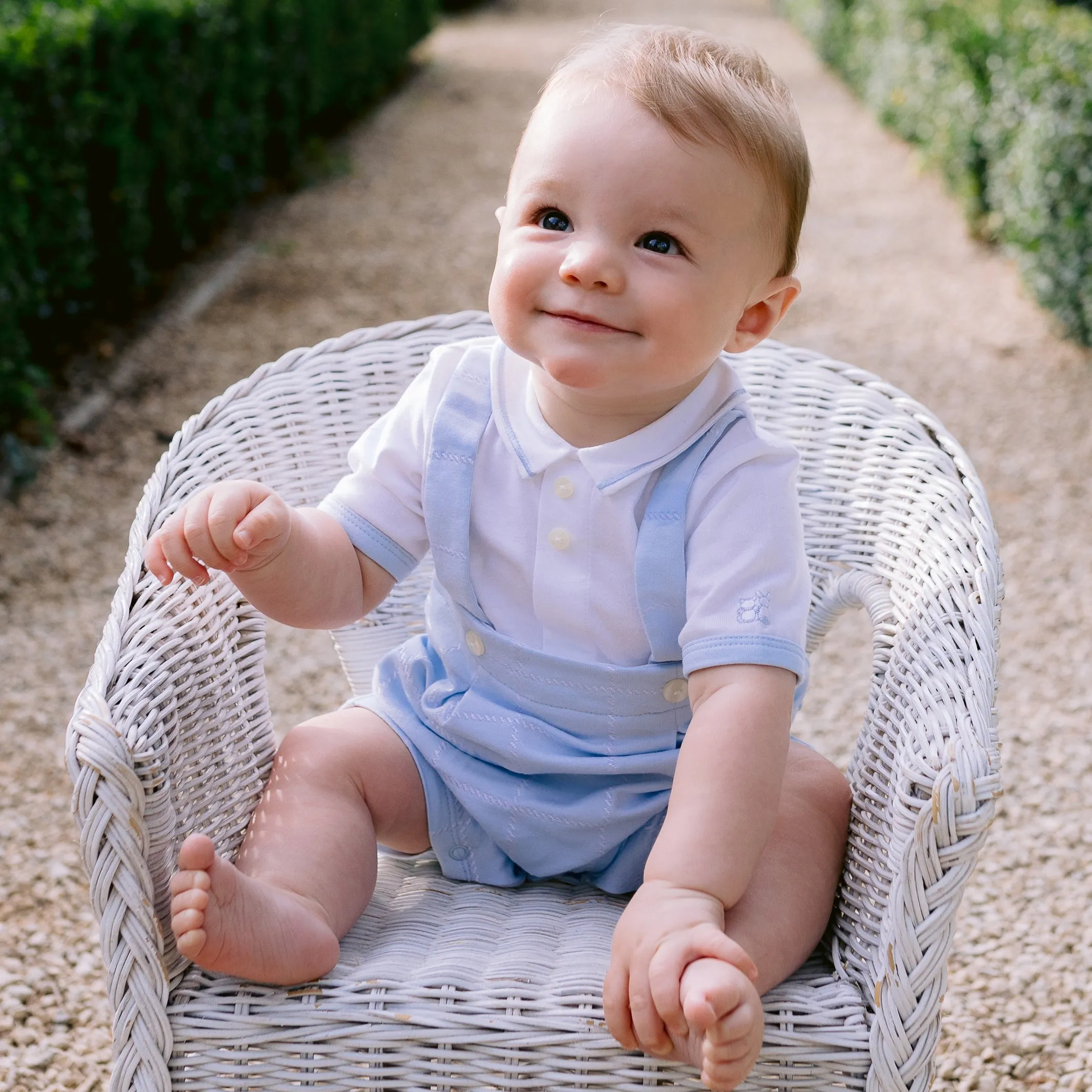 Devon Blue Baby Romper