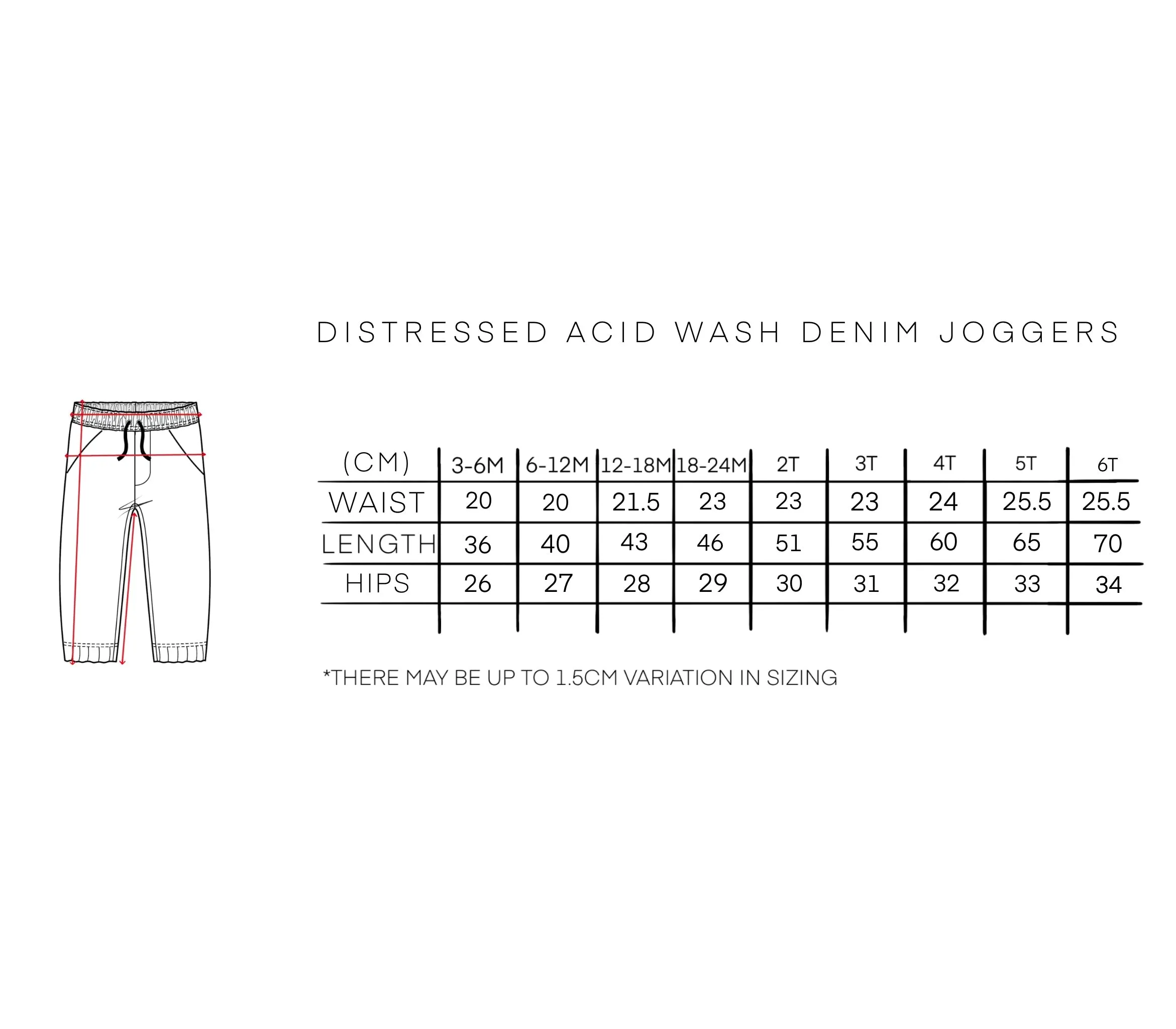 DISTRESSED ACID WASH CHINO JOGGERS