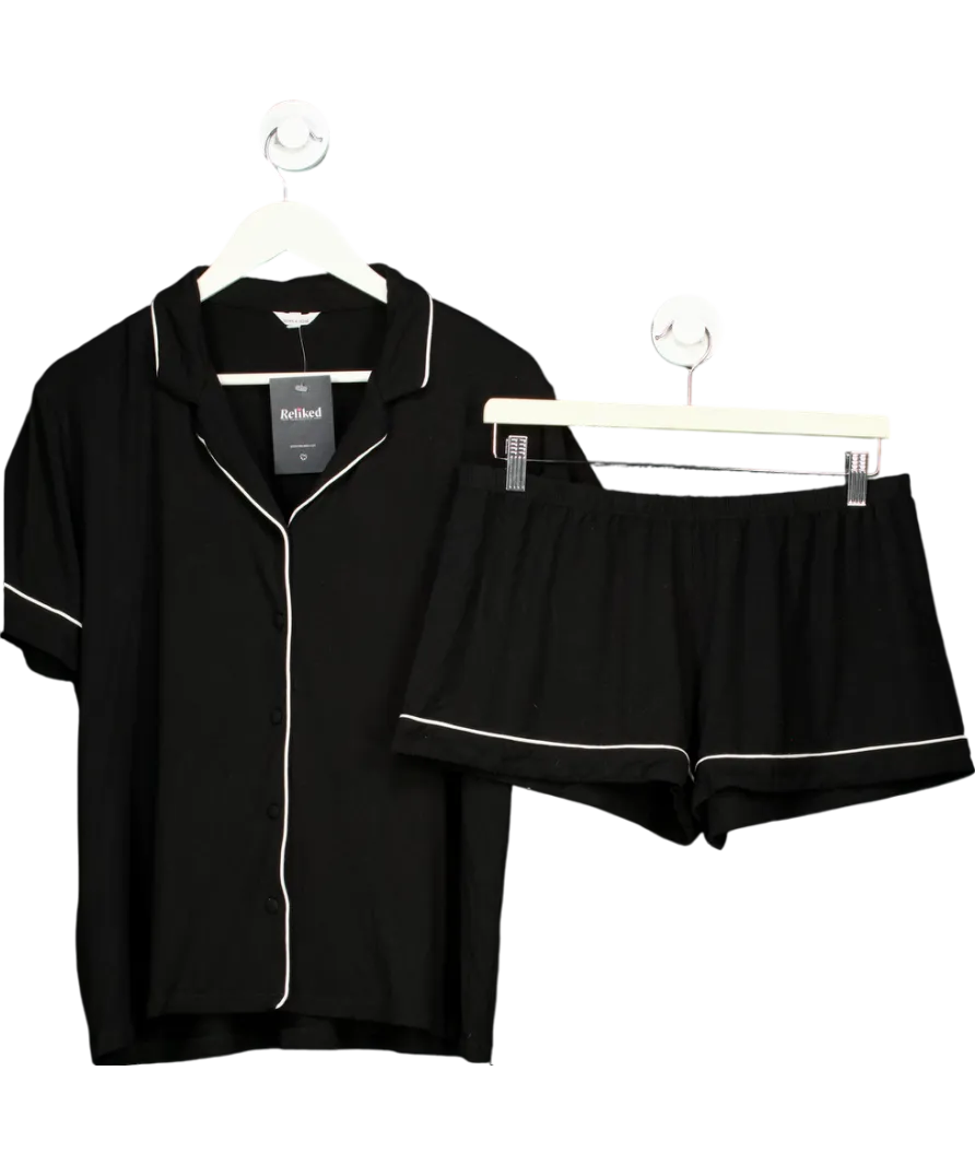 Dore & Rose Black Premium Modal Pj Set UK M