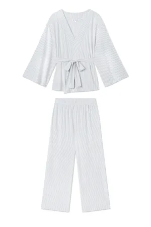 DreamModal Kimono Pajama Set in Fog