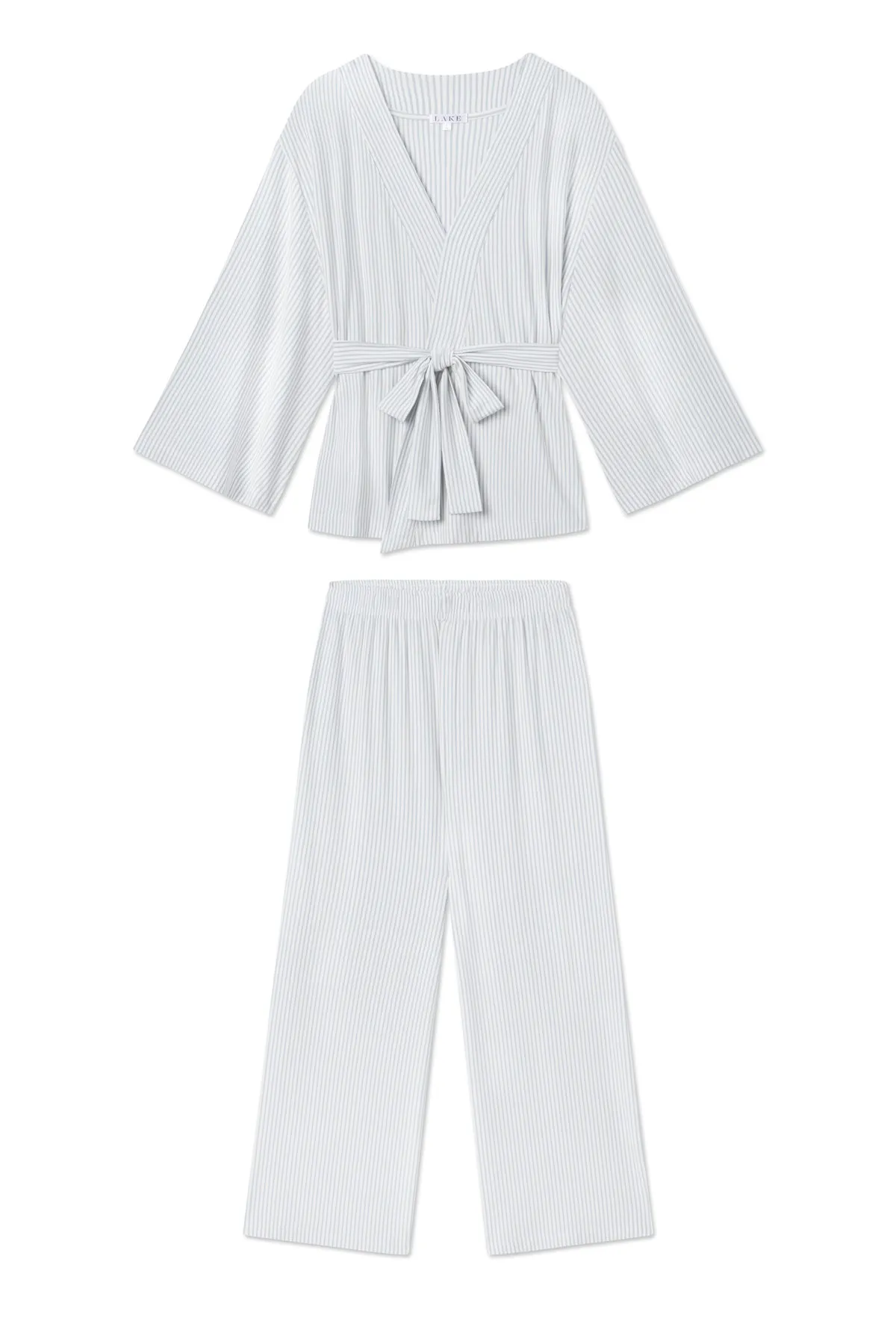 DreamModal Kimono Pajama Set in Fog