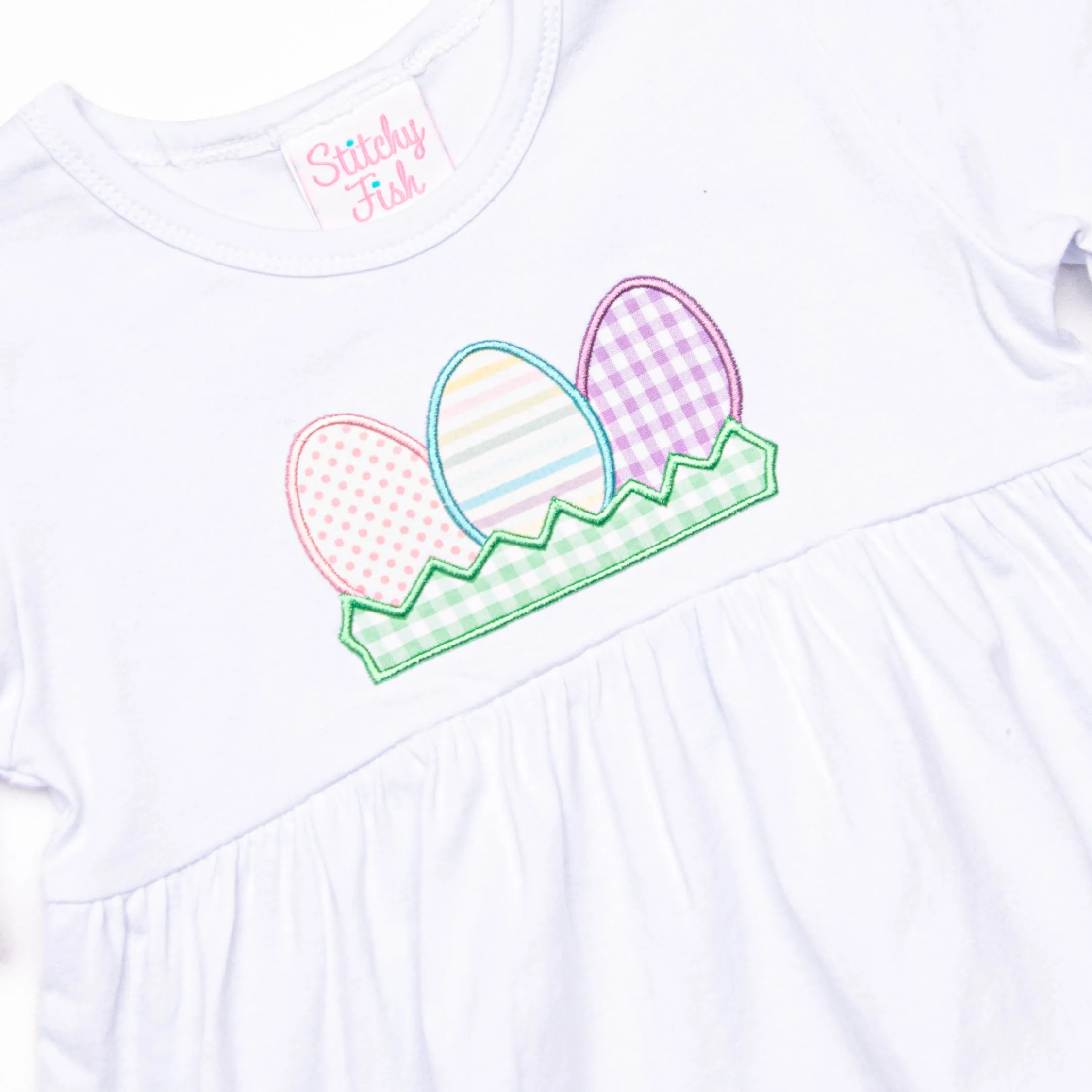 Egg-cellent Easter Applique Legging Set, Pink