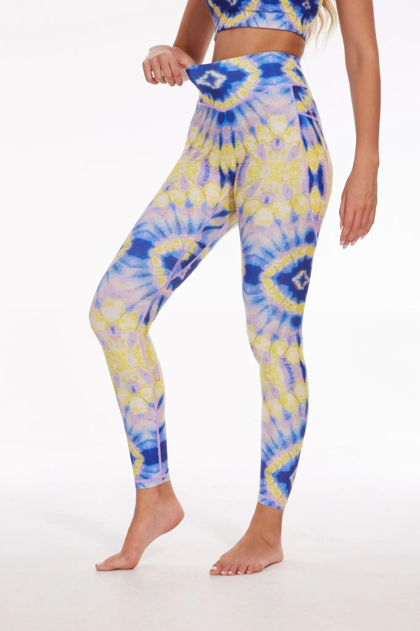 Electric Bloom Tie-Dye Leggings