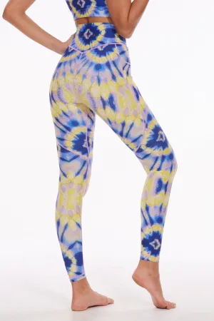 Electric Bloom Tie-Dye Leggings
