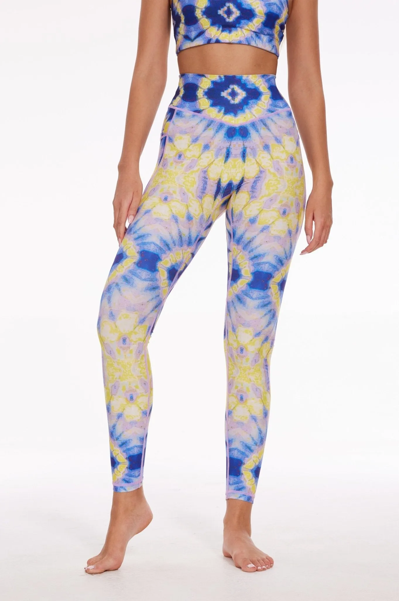 Electric Bloom Tie-Dye Leggings