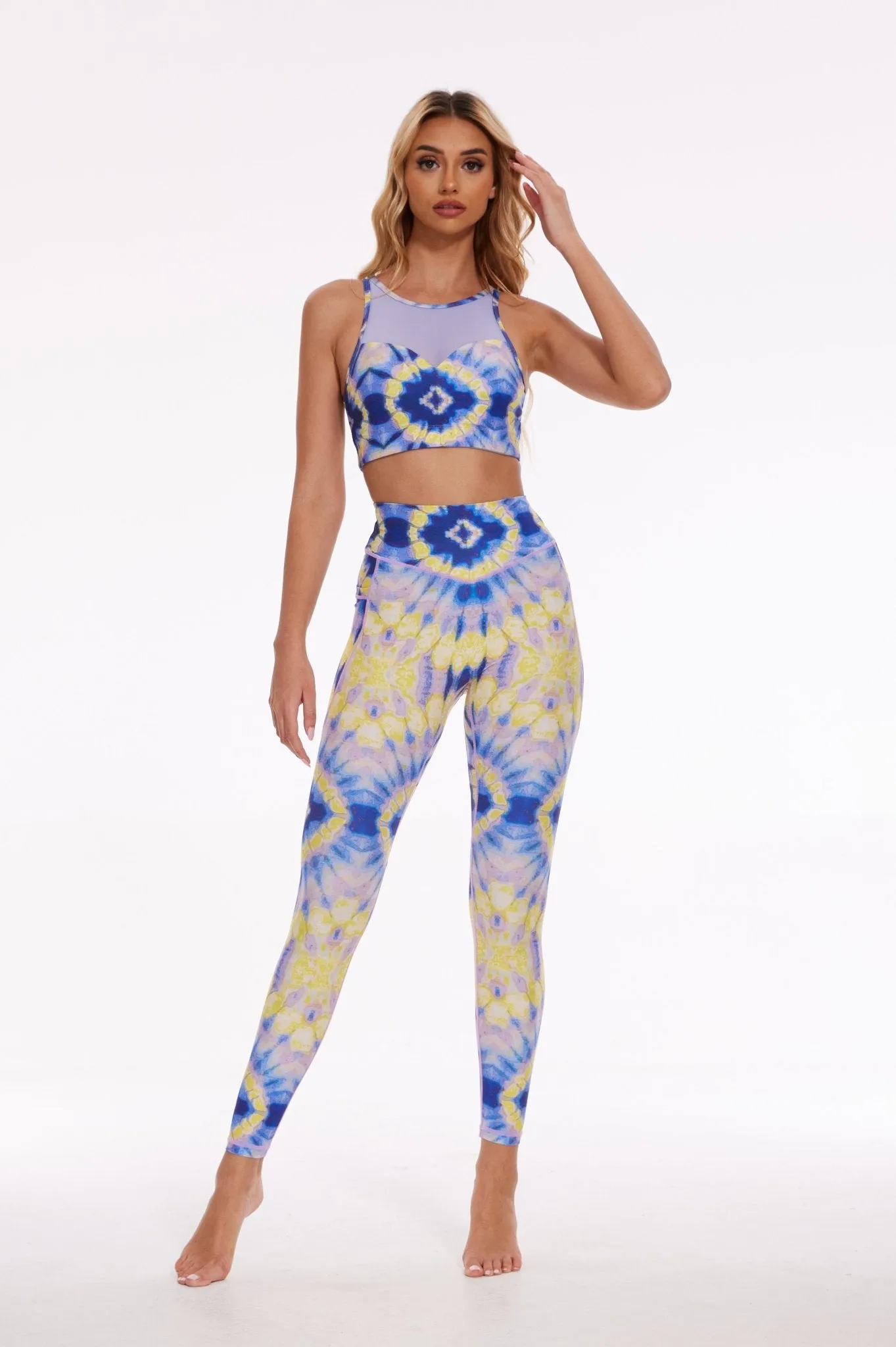 Electric Bloom Tie-Dye Leggings