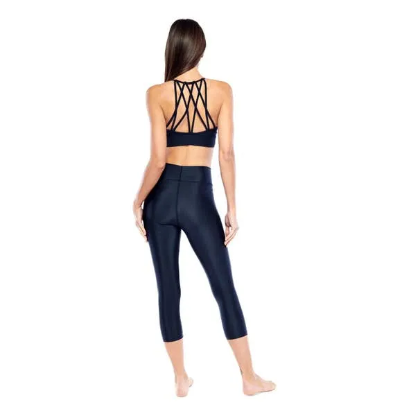 Electric Yoga Gold Orion Capri Leggings