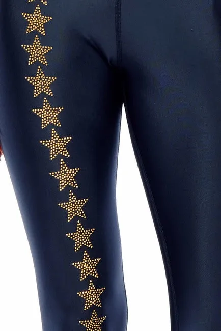 Electric Yoga Gold Orion Capri Leggings