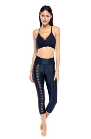 Electric Yoga Gold Orion Capri Leggings