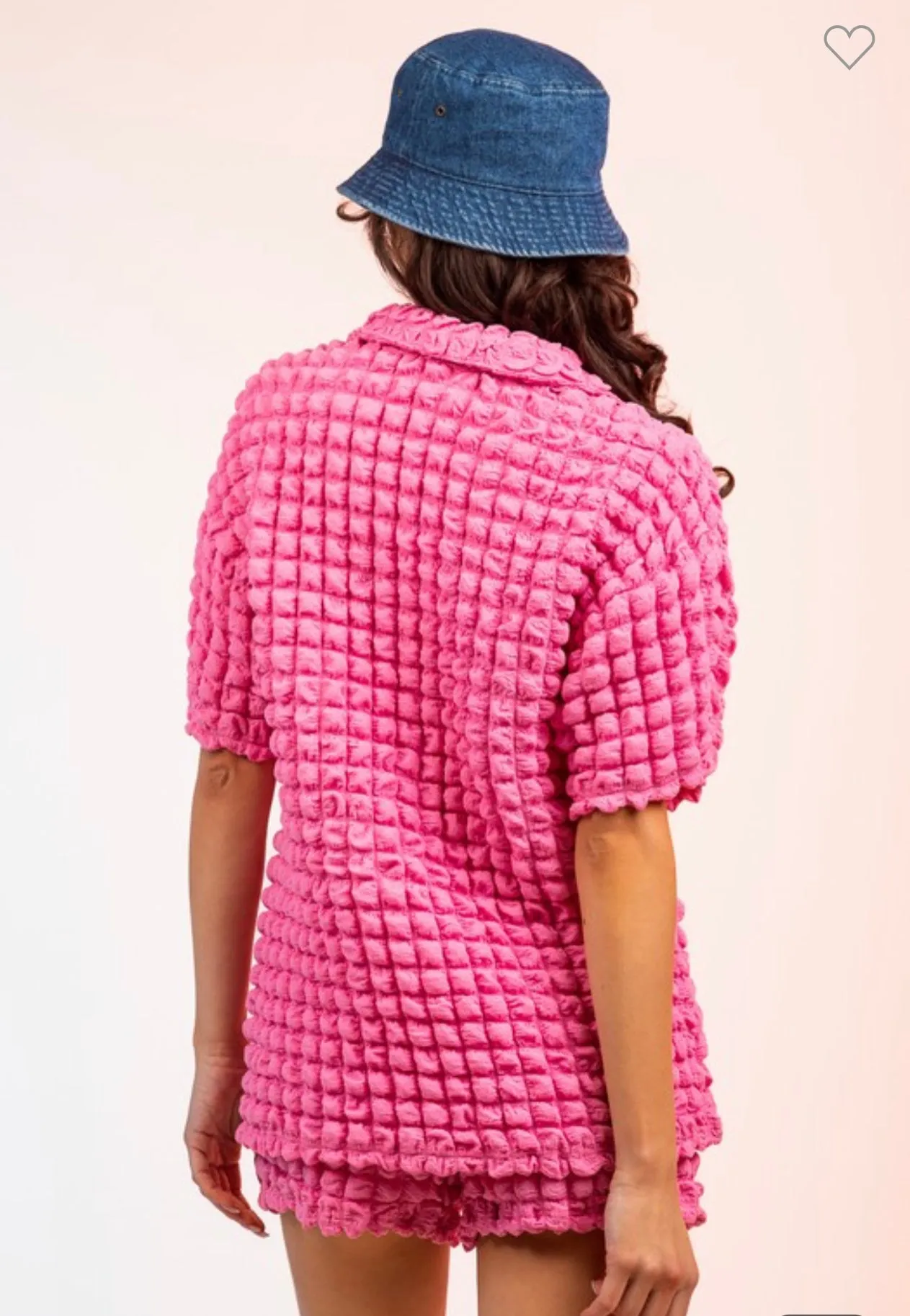 Emma-Puffy Short Sleeve Shirt and Shorts Set