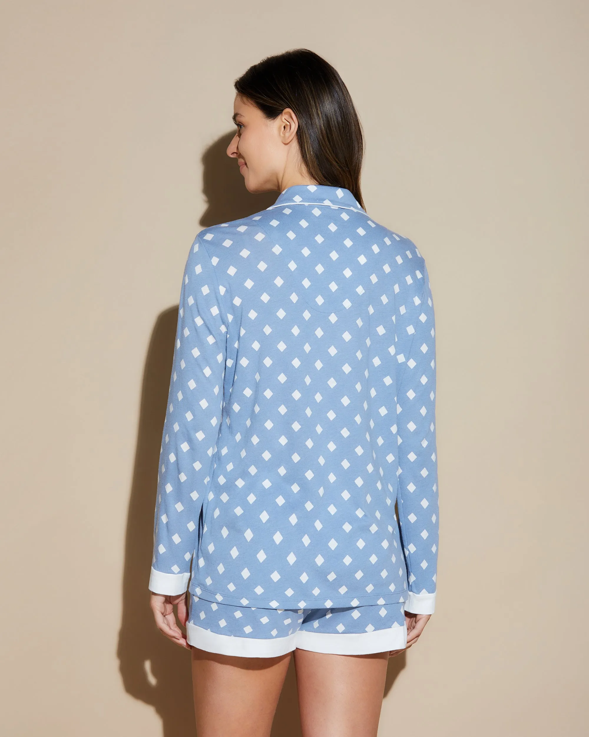 Ensemble De Pyjama Imprimé À Manches Longues Et Boxer