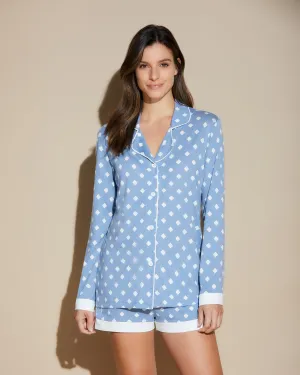 Ensemble De Pyjama Imprimé À Manches Longues Et Boxer