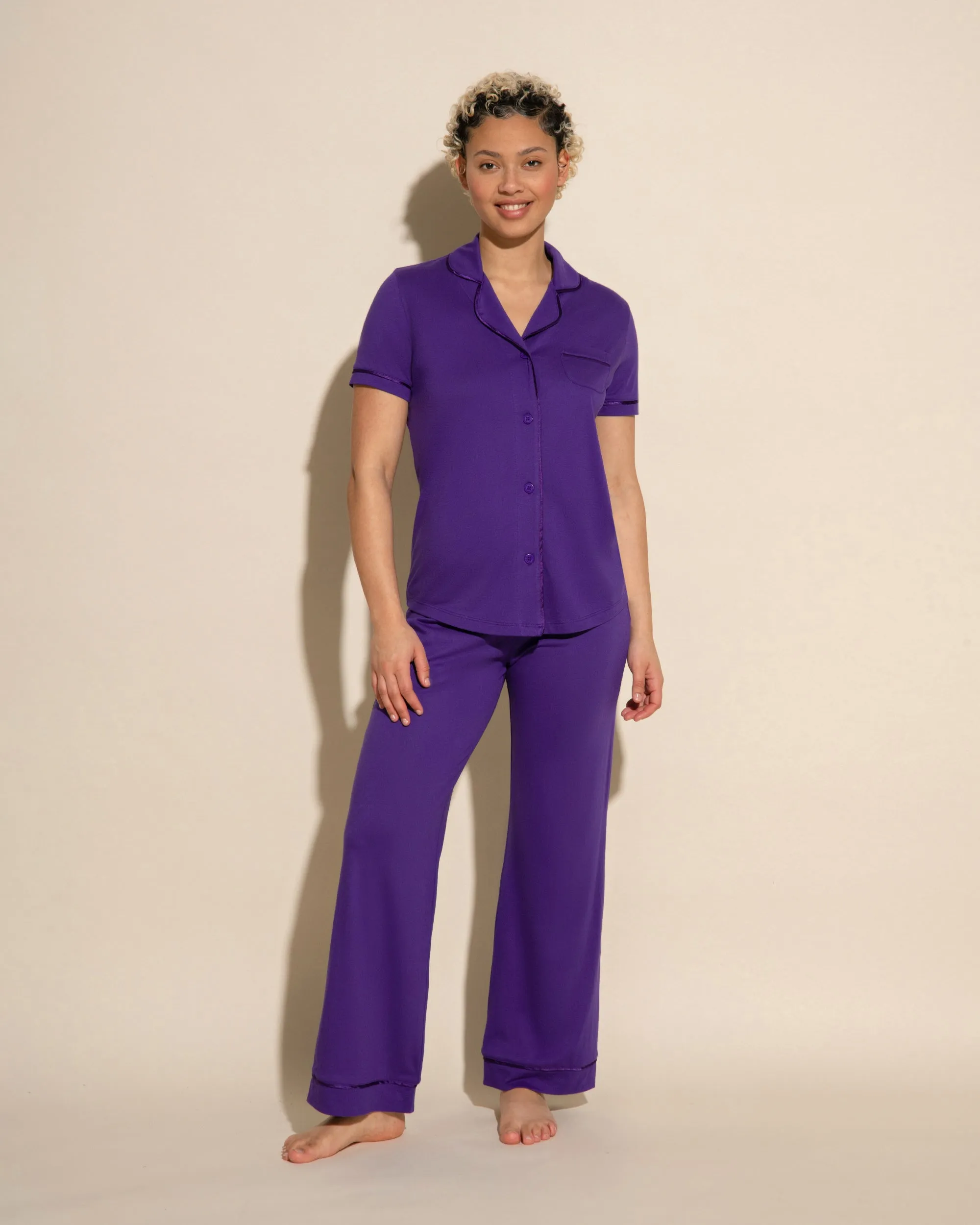 Ensemble Pyjama Haut  À Manches Courtes Et Pantalon