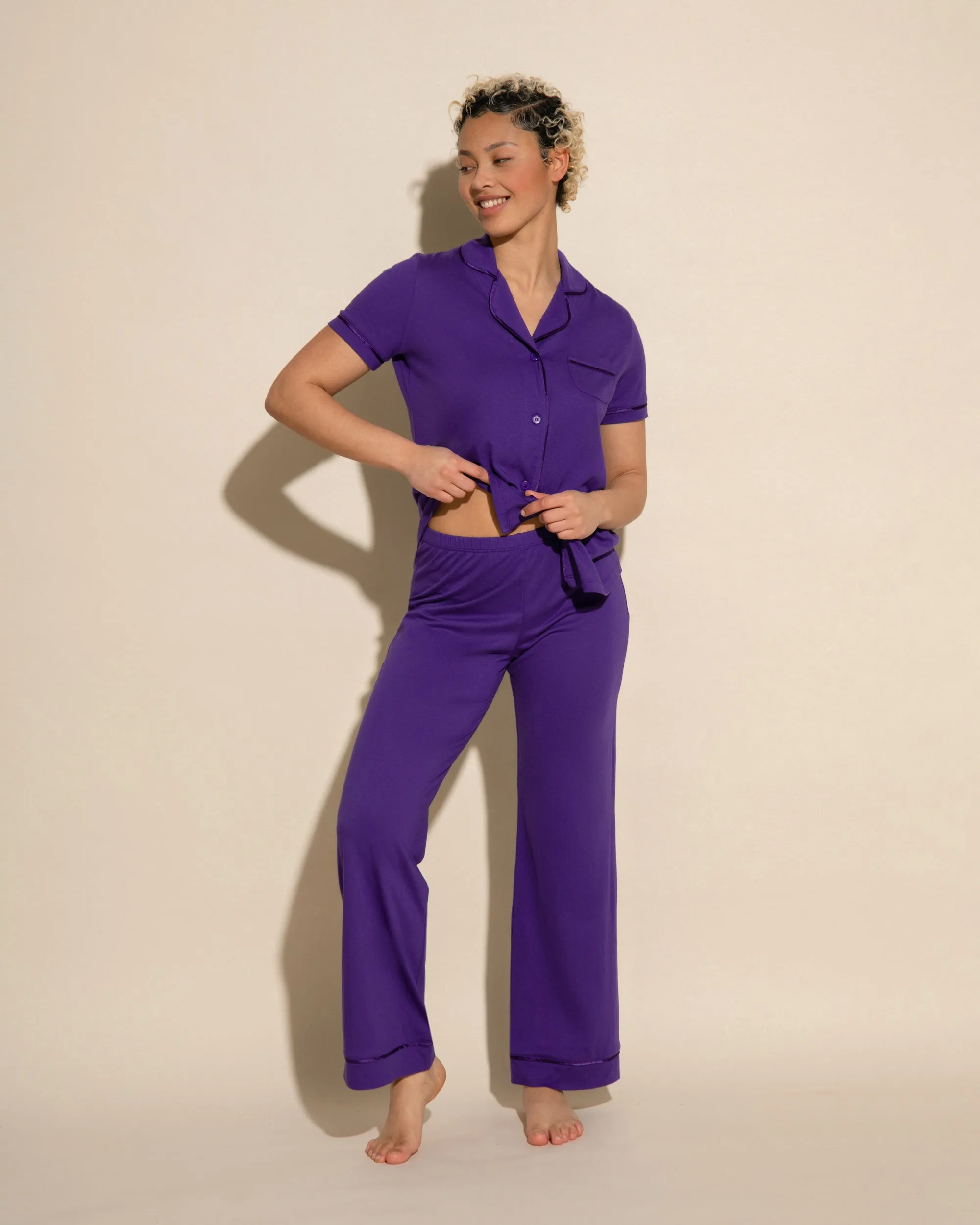 Ensemble Pyjama Haut  À Manches Courtes Et Pantalon