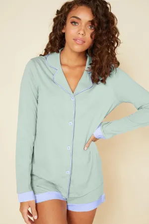 Ensemble Pyjama Haut À Manches Longues Et Boxer