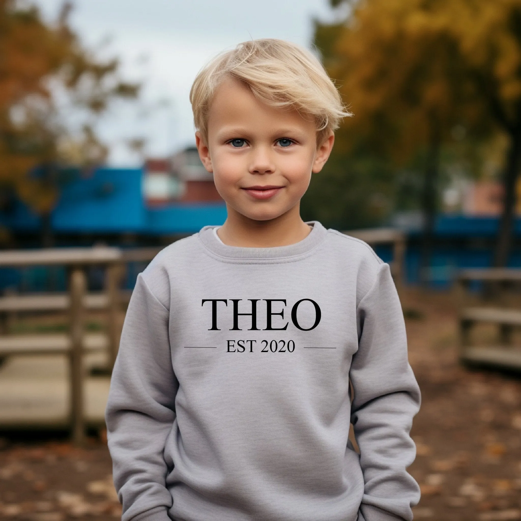 Established in. Personalised Kids Jumper - Various Colours