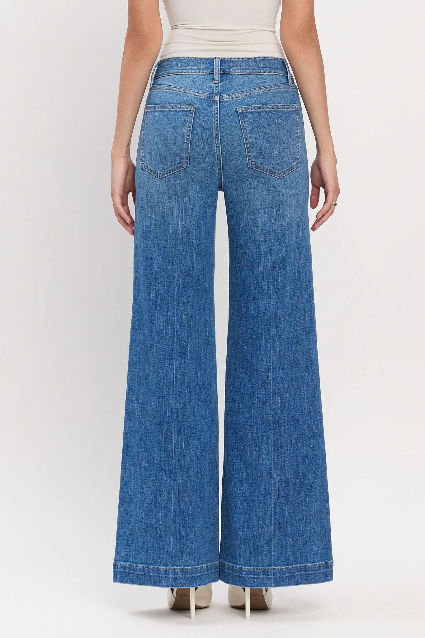 Eunina Chloe Super High Rise Trouser in Alder