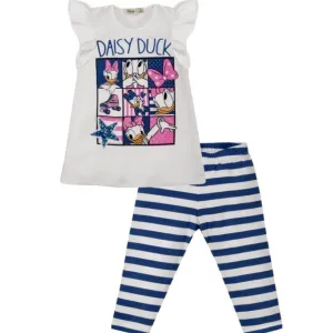 EVERYTHING MUST CHANGE DISNEY DAISY DUCK RETRO TOP & STRIPE LEGGINGS