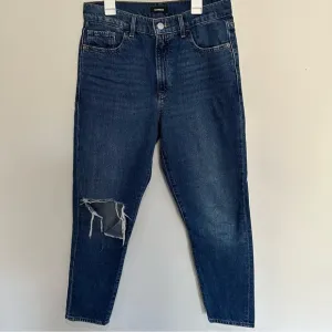 Express Tapered Ankle High Rise Jeans