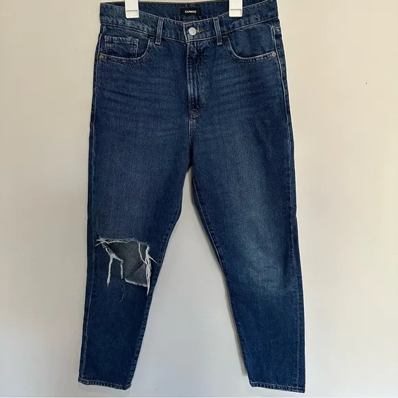 Express Tapered Ankle High Rise Jeans