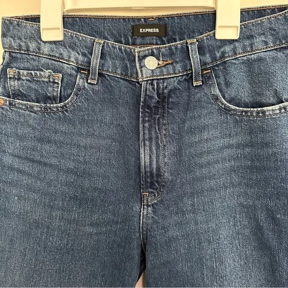 Express Tapered Ankle High Rise Jeans