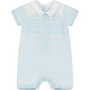 Fabian Blue Knitted Boys Romper