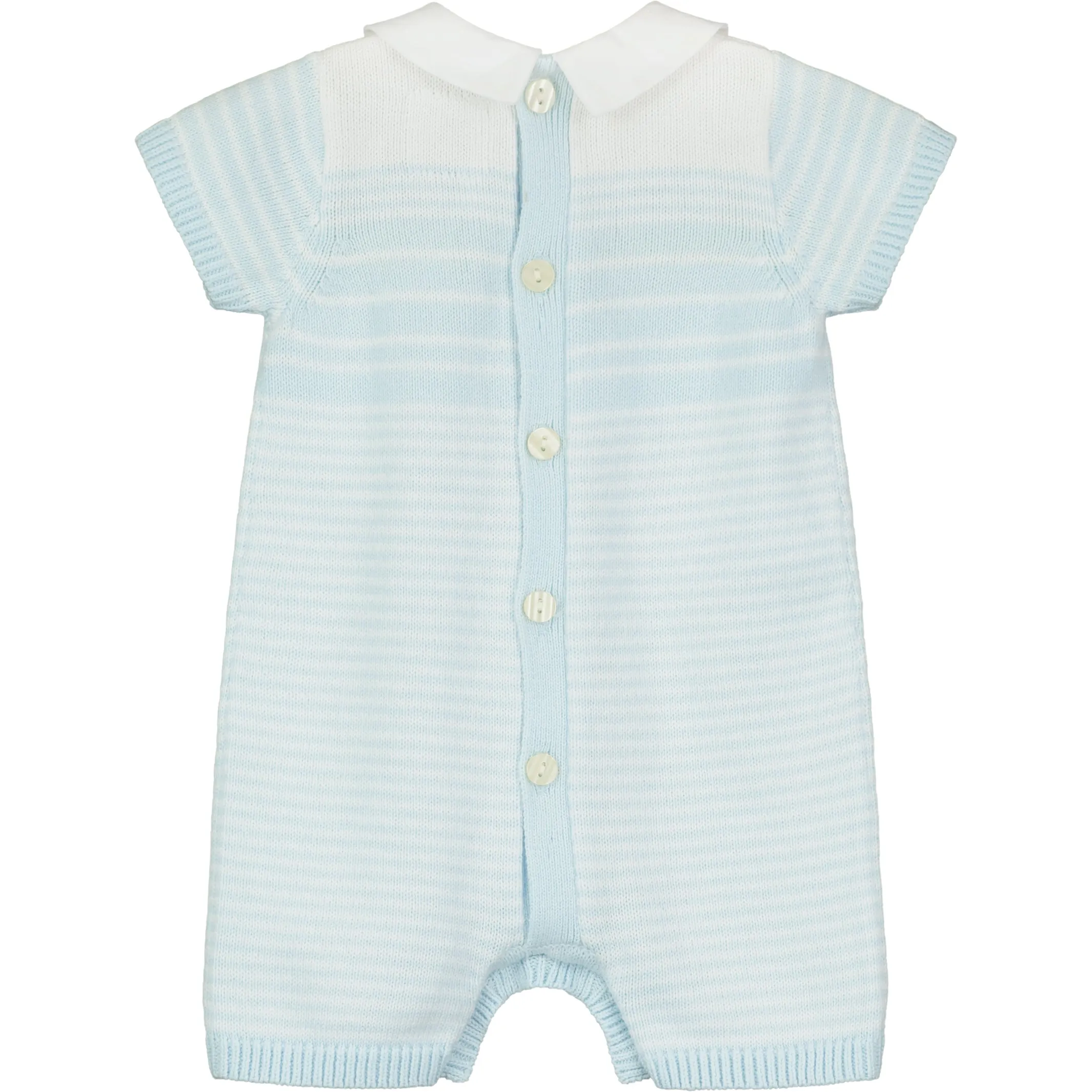 Fabian Blue Knitted Boys Romper
