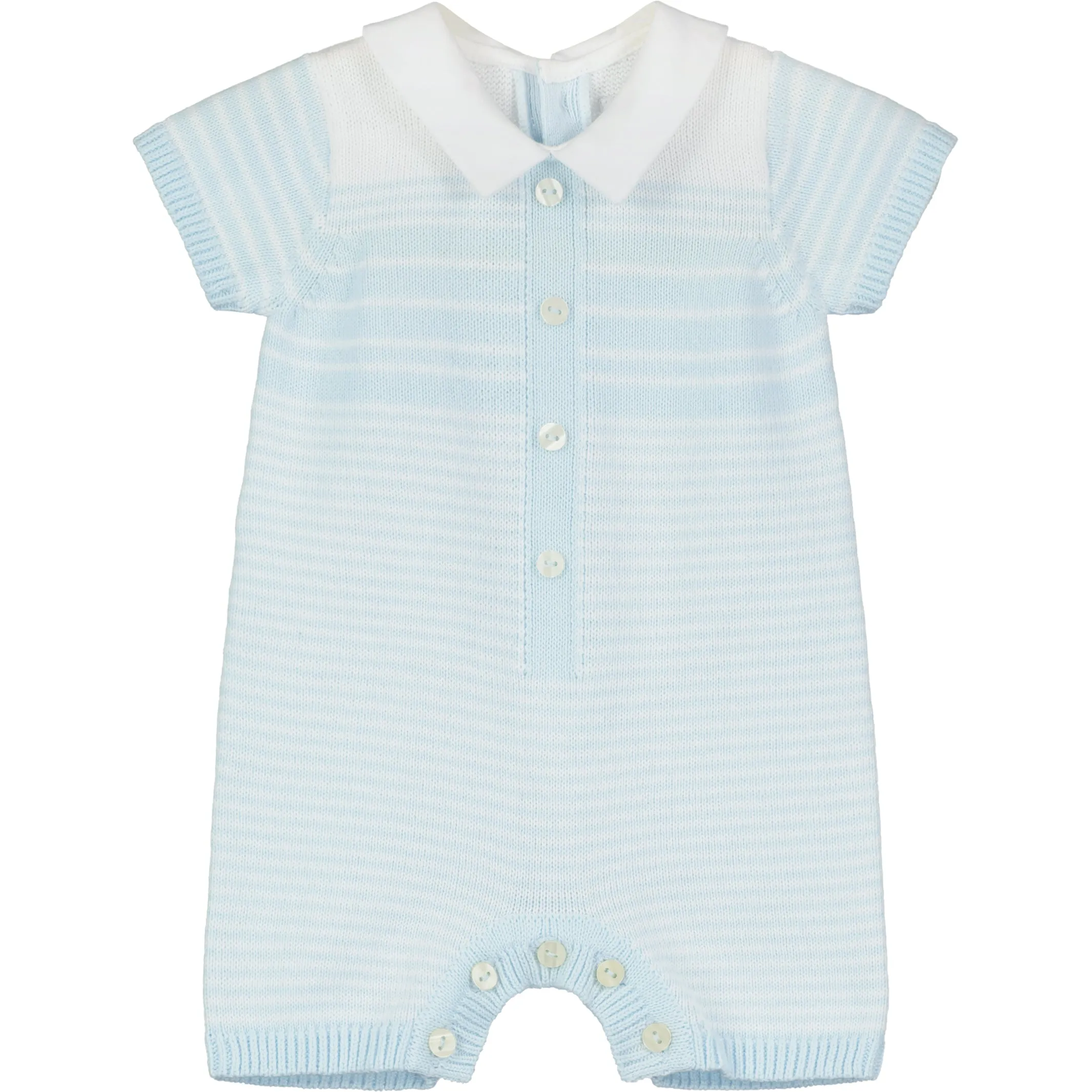 Fabian Blue Knitted Boys Romper