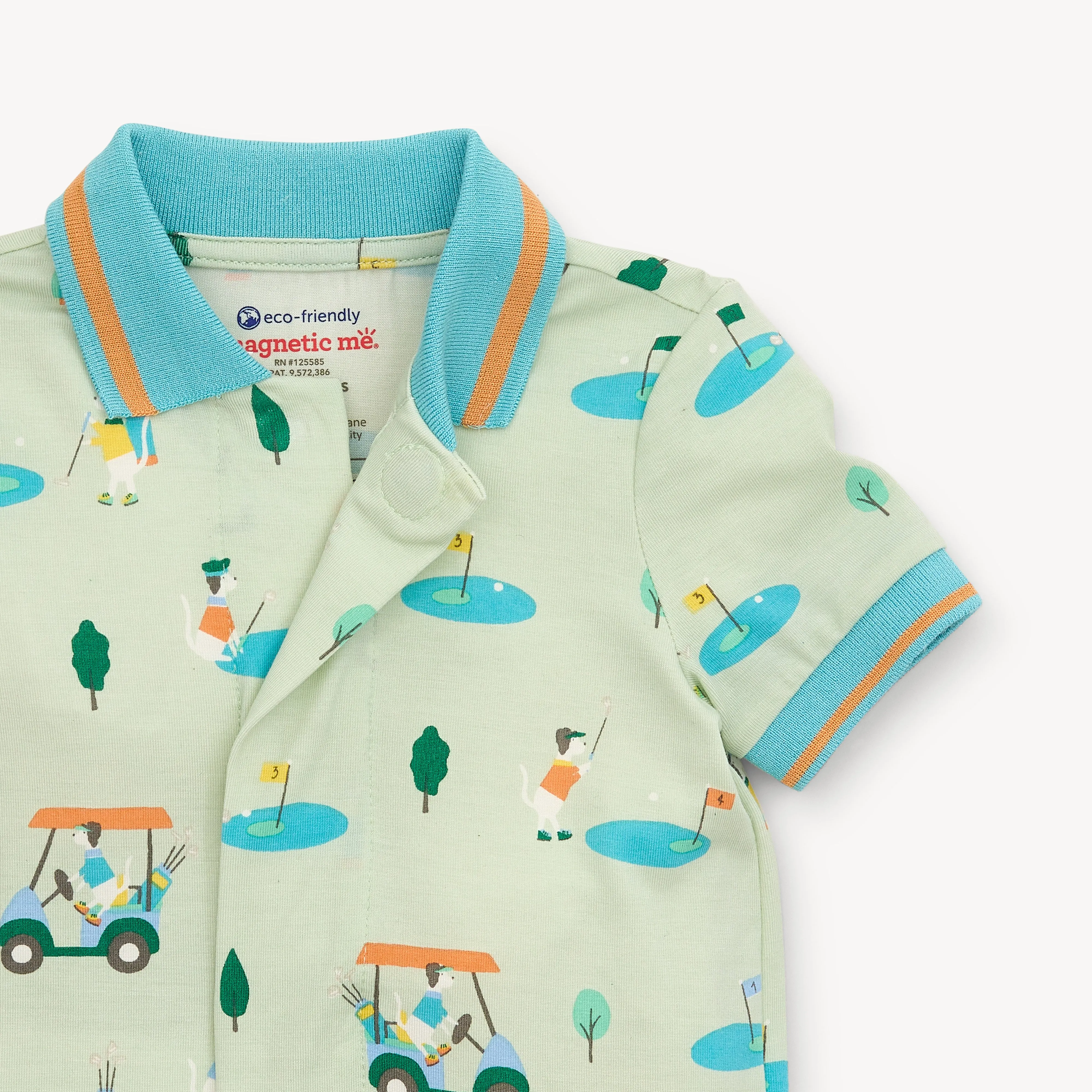 FAIRWAY FETCH MODAL MAGNETIC SHORT SLEEVE ROMPER