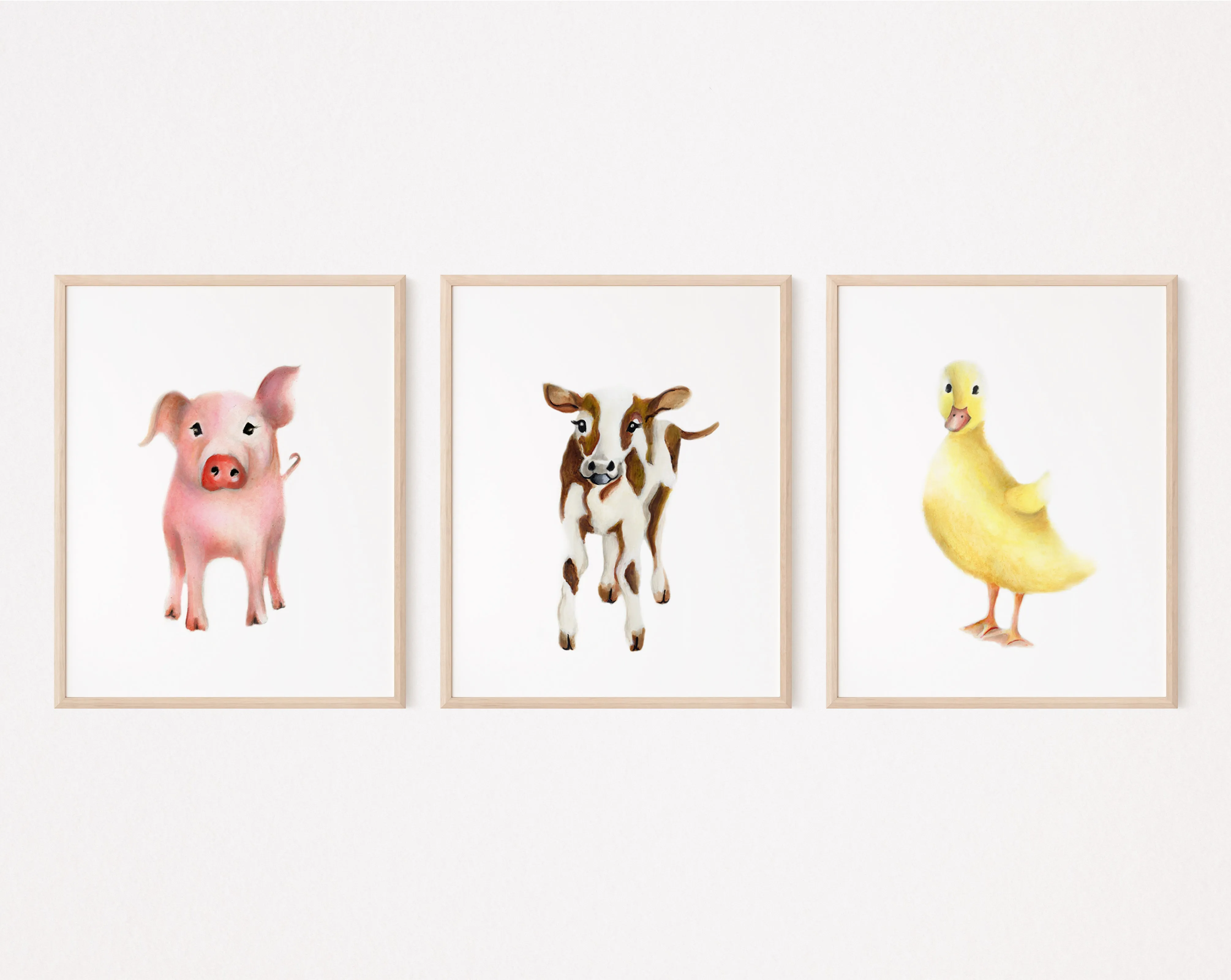 Farm Nursery Art Set of 3 Prints