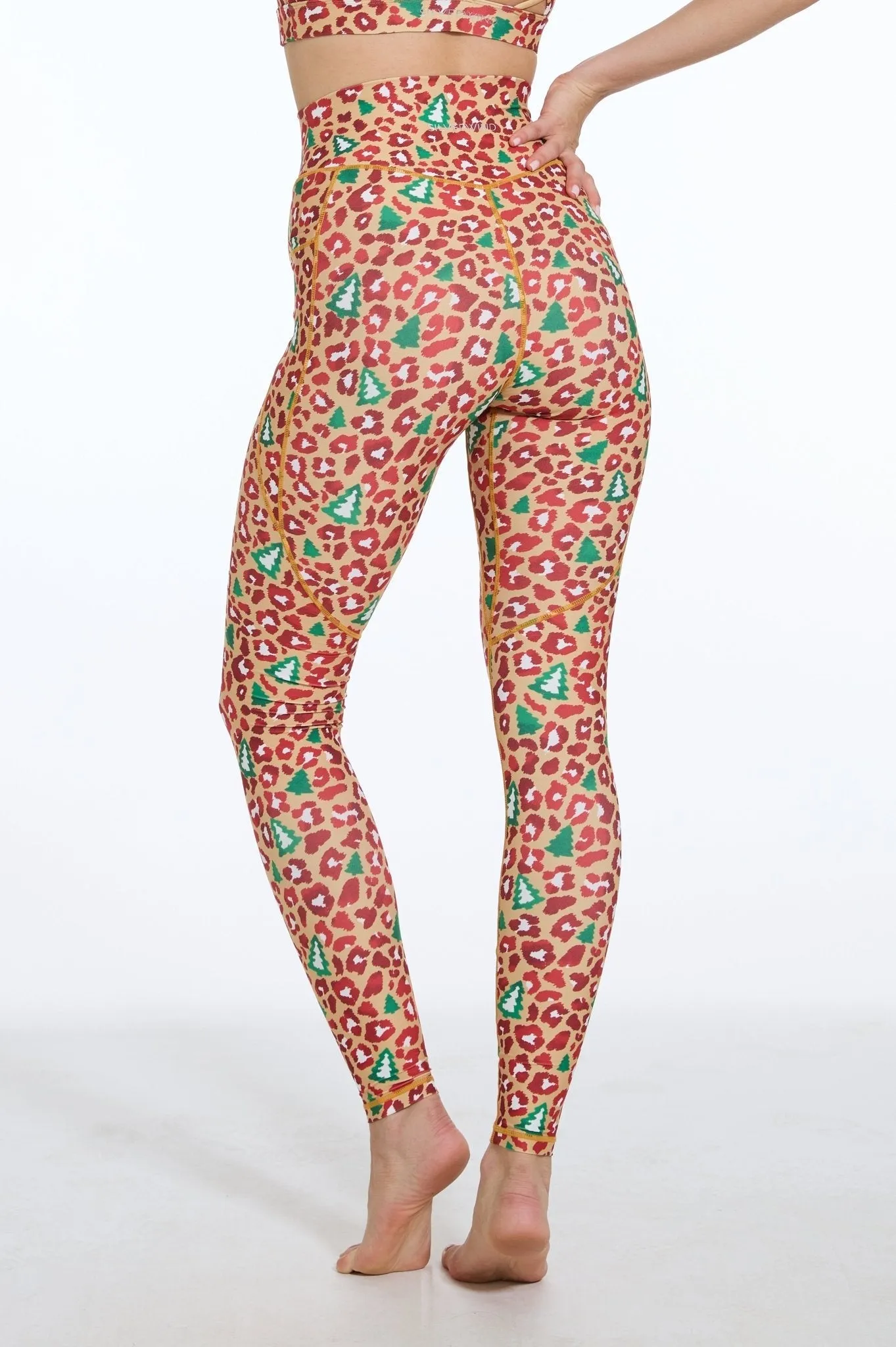 Festive Feline Christmas Leggings