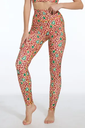 Festive Feline Christmas Leggings