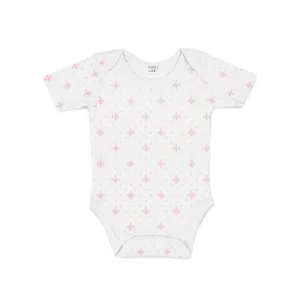 Fleur de Lis Bodysuit : Baby Pink